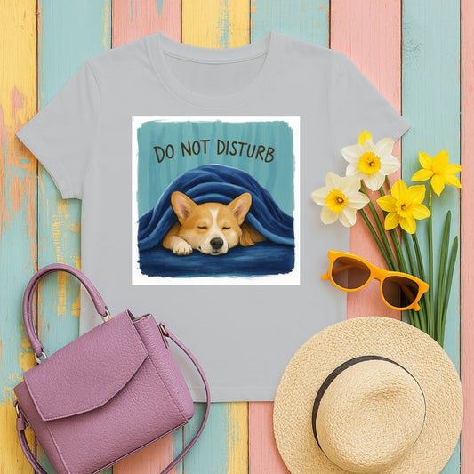 Do Not Disturb Sleeping Dog Graphic Printed Shirt product