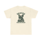 Snacks Make Me Nicer French Bulldog Lover Donut T-Shirt