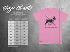 Gildan 5000 Heavy Cotton T-Shirt size chart with measurements in inches.