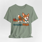 One Dog Open Sleigh Corgi T-Shirt