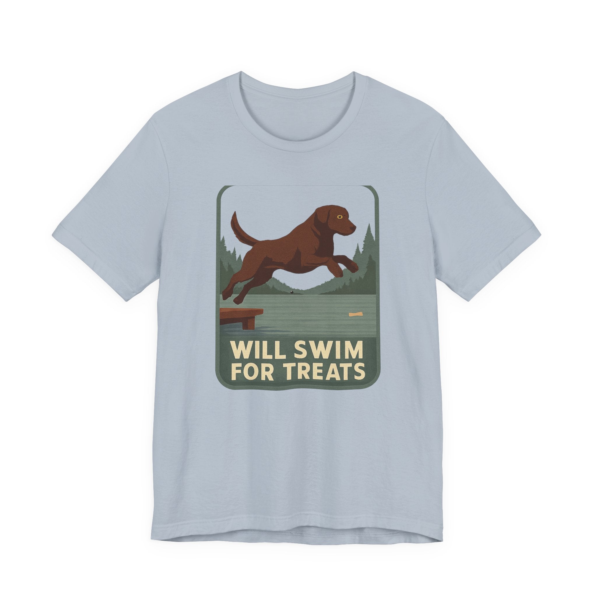 Chocolate Lab Will Swim for Treats Tee