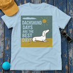 Radiant Dachshund Days T-Shirt in Light Blue