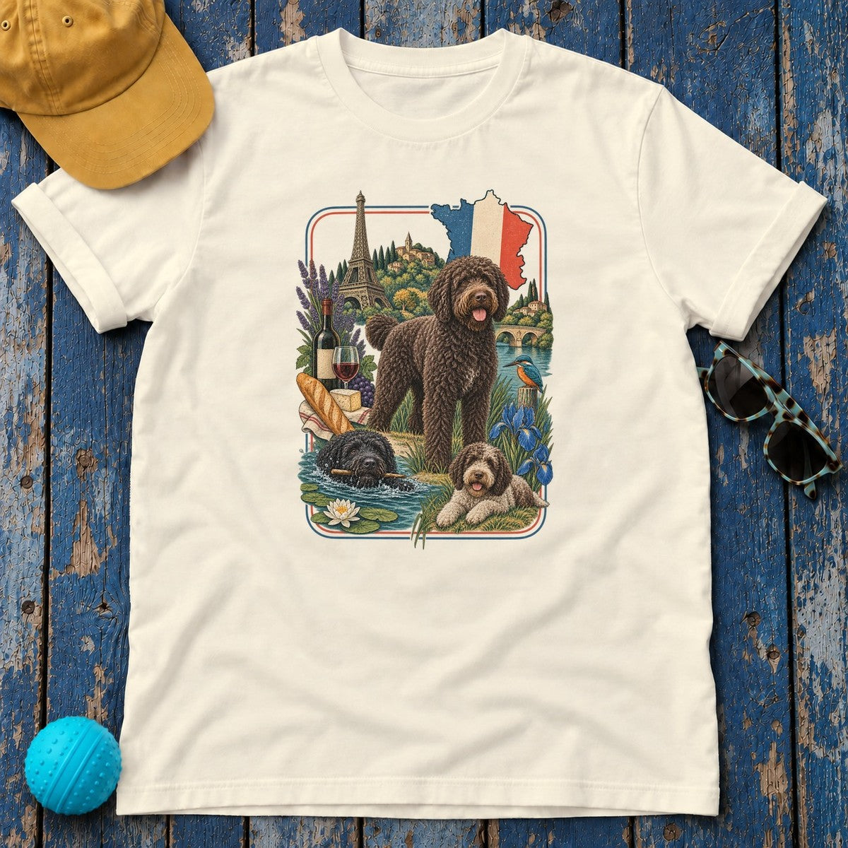 Barbet France Heritage T-Shirt in Natural