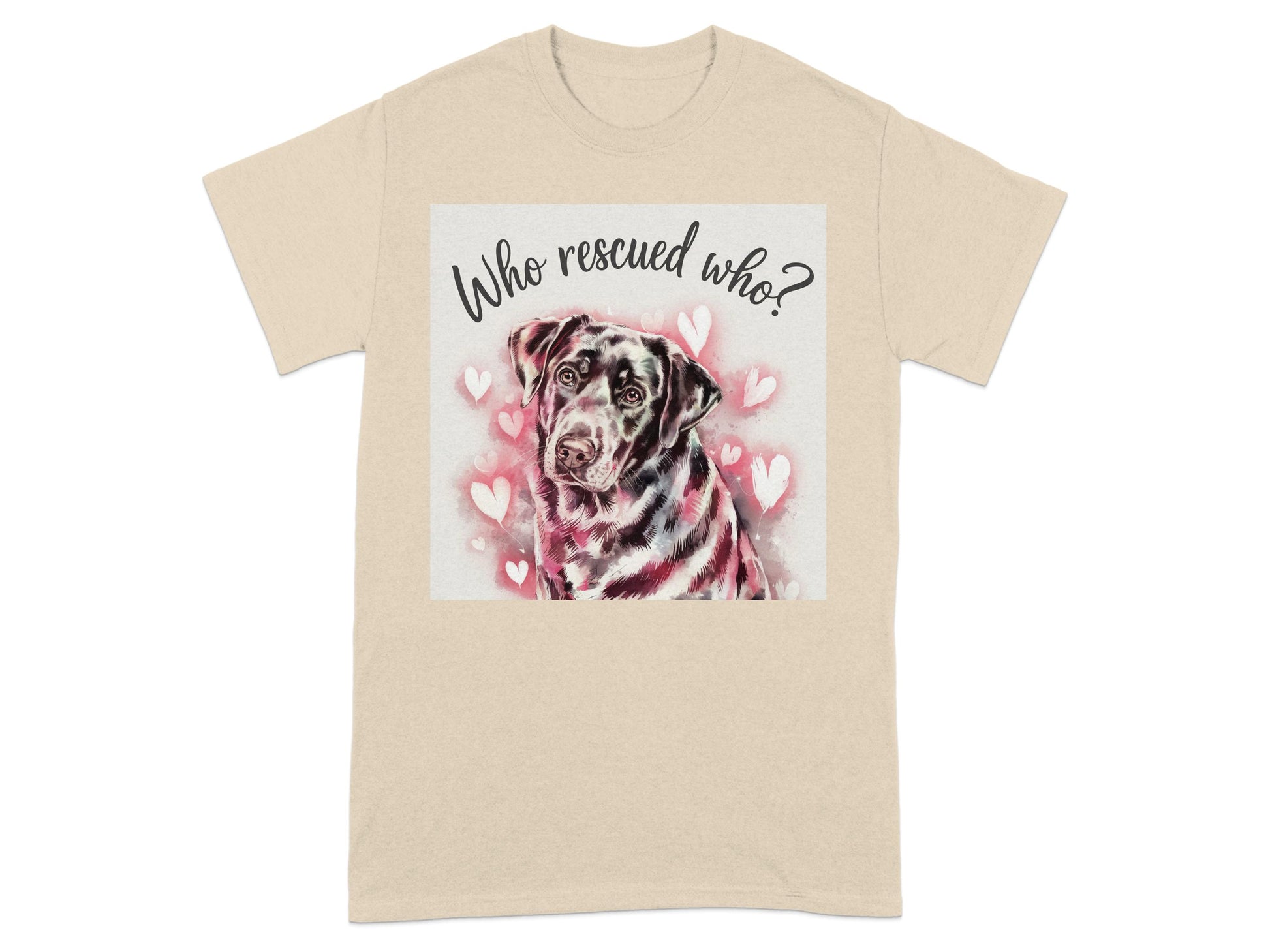 Who Rescued Who Labrador Retriever T-shirt product type