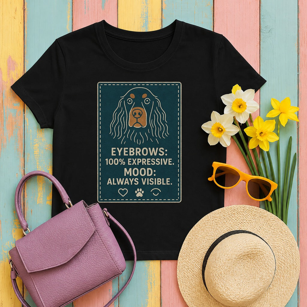 Gordon Eyebrows 100% Expressive Tee in Black