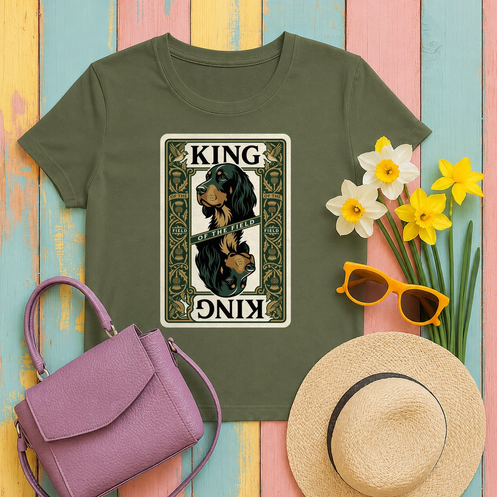 Heritage Field King Gordon Setter T-Shirt in Military Green