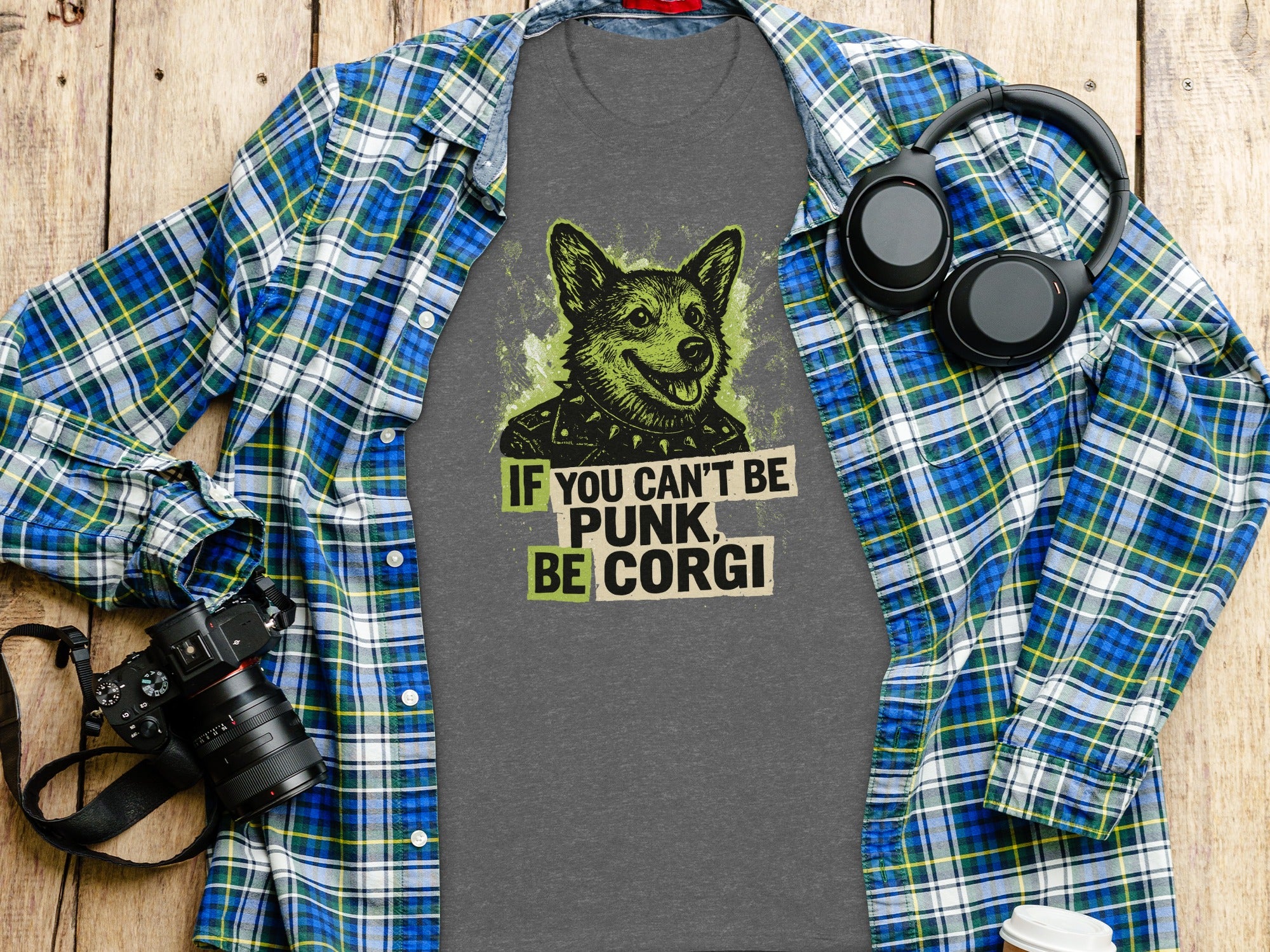 If You Can't Be Punk Be Corgi Graphic Tee