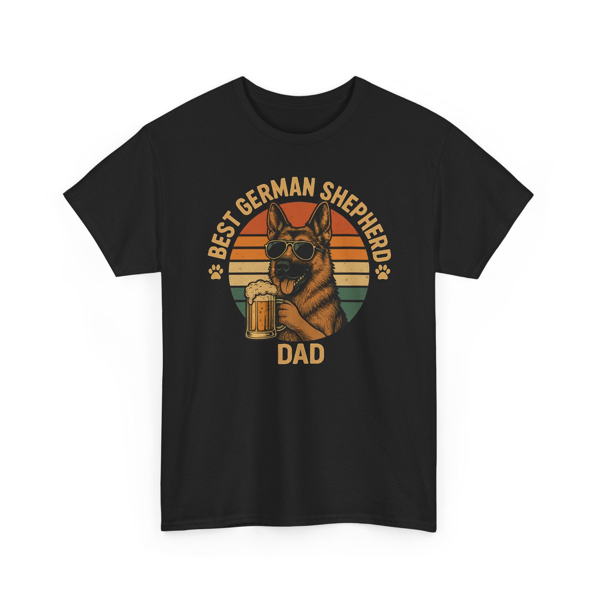 Best German Shepherd Dad Beer Lover Gift Funny T-Shirt