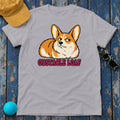 Obstacle Loaf Corgi T-Shirt in Athletic Heather - flat lay