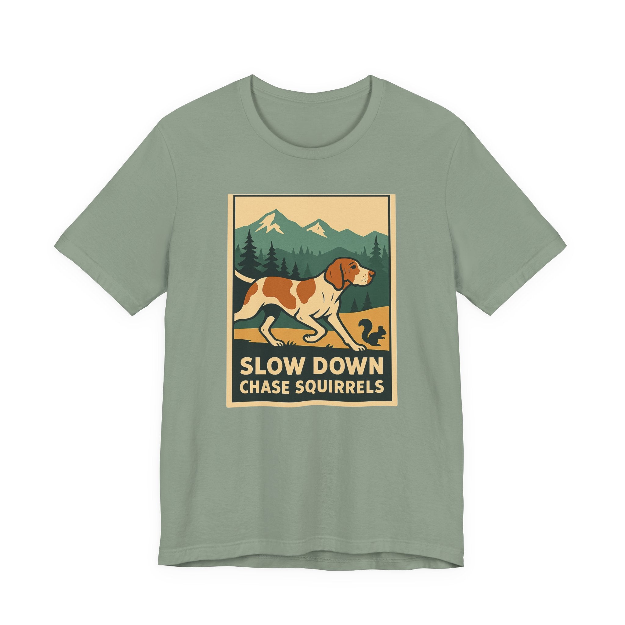 Bracco Italiano Chase Squirrels Tee