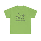 Dachshund Stroll Minimalist t-shirt, view 4