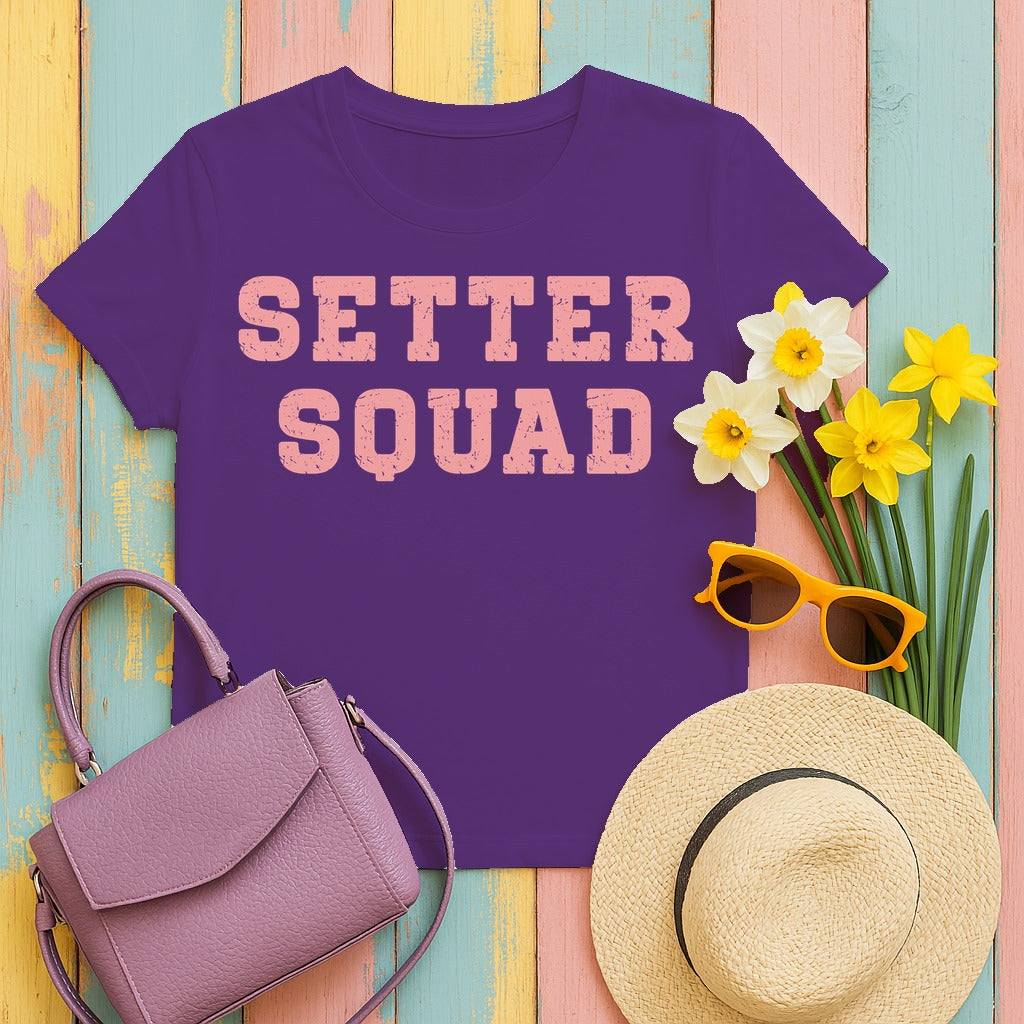 Pink Setter Squad T-Shirt in Purple