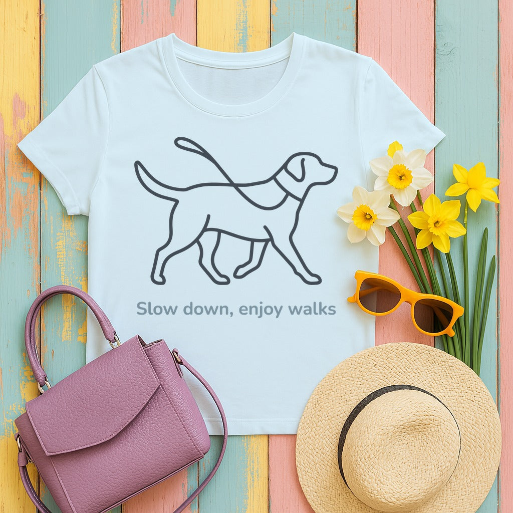 Enjoy Walks Lab T-Shirt in Chambray