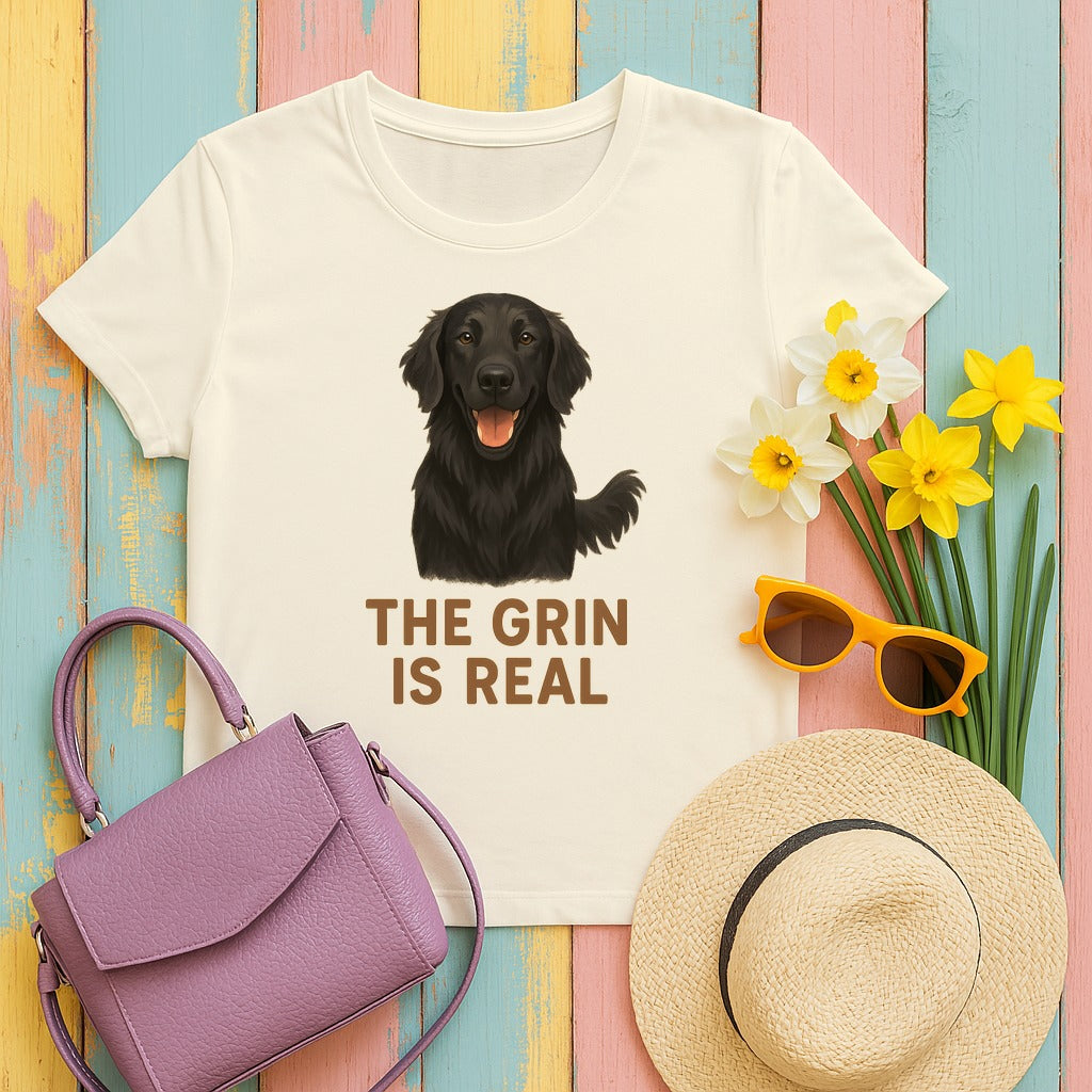 Flat-Coat The Grin Is Real Tee in Natural