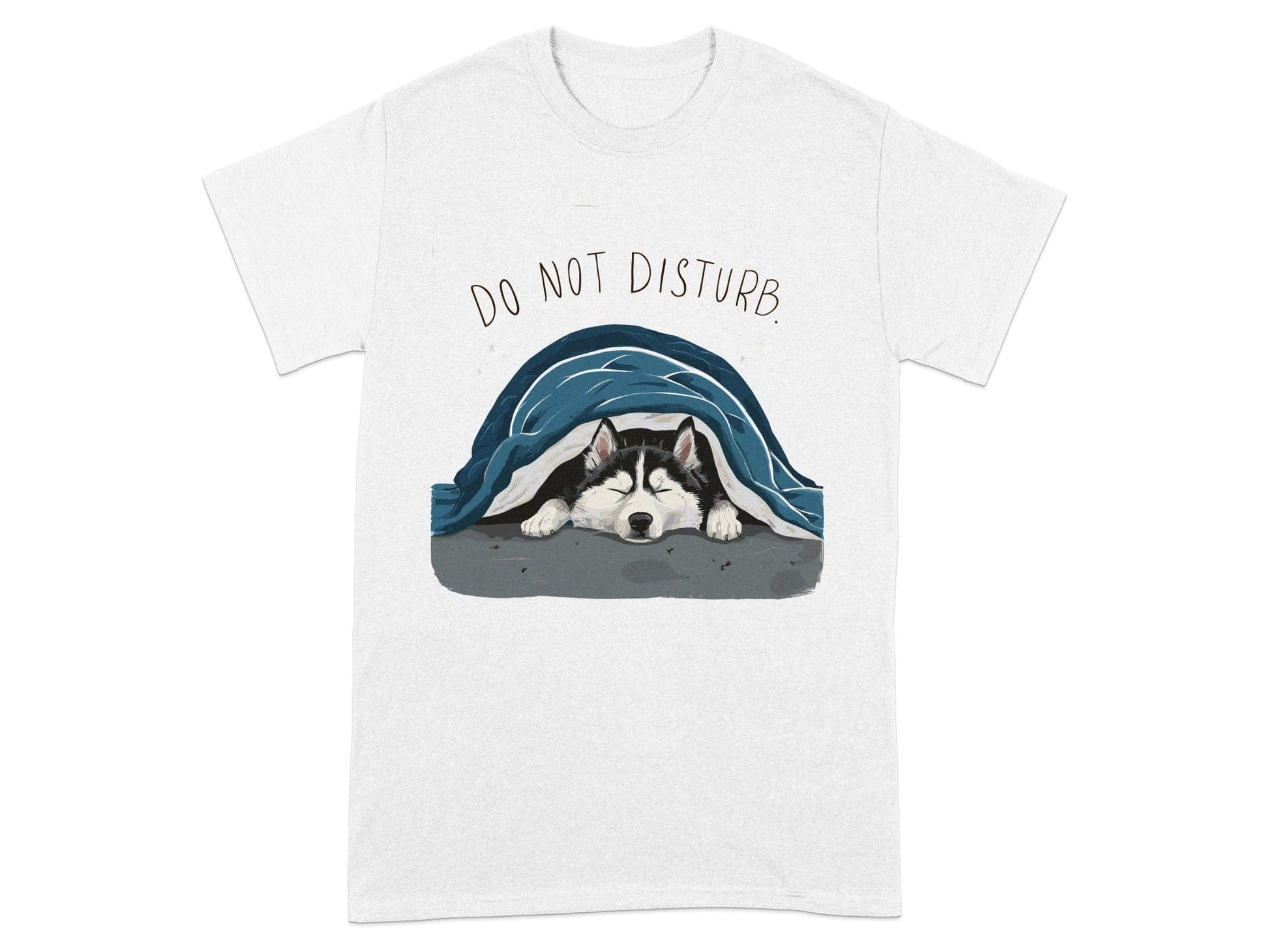 Do Not Disturb Sleeping Husky Graphic T-Shirt product