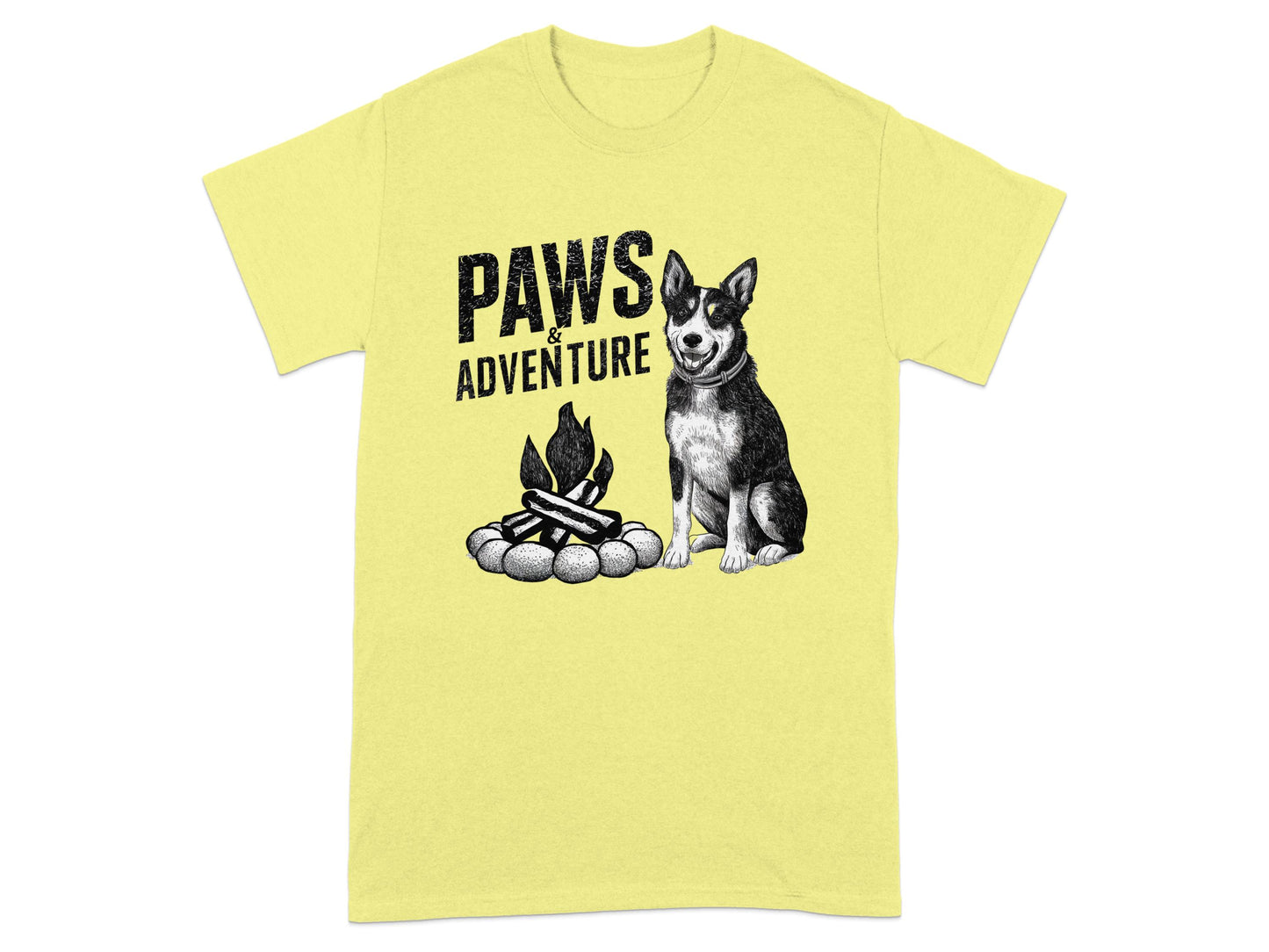 Paws and Adventure Campfire Graphic T-Shirt product