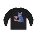 The Corgi Therapy Long Sleeve Tee in Black