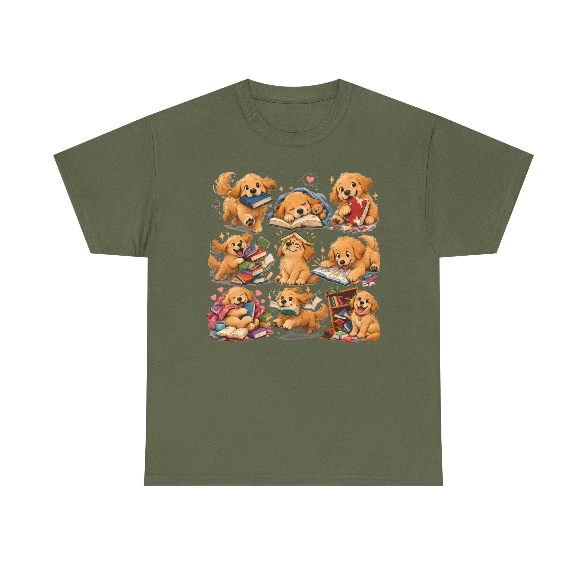 The Bookish Golden Retriever T-Shirt