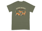 T-shirt with "ANCIENT INSTINCT BRACCO ITALIANO" and three dogs.