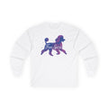 Free Spirit Poodle Animal Long Sleeve Tee in White