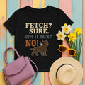 American Water Spaniel Fetch Sure Give It Back No Tee in Black