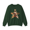 Chihuahua Christmas Star sweatshirt in Forest Green