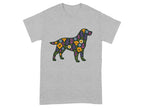 Floral Dog Design Graphic Tee Shirt product