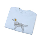 Golden Retriever Typographic Art Sweatshirt