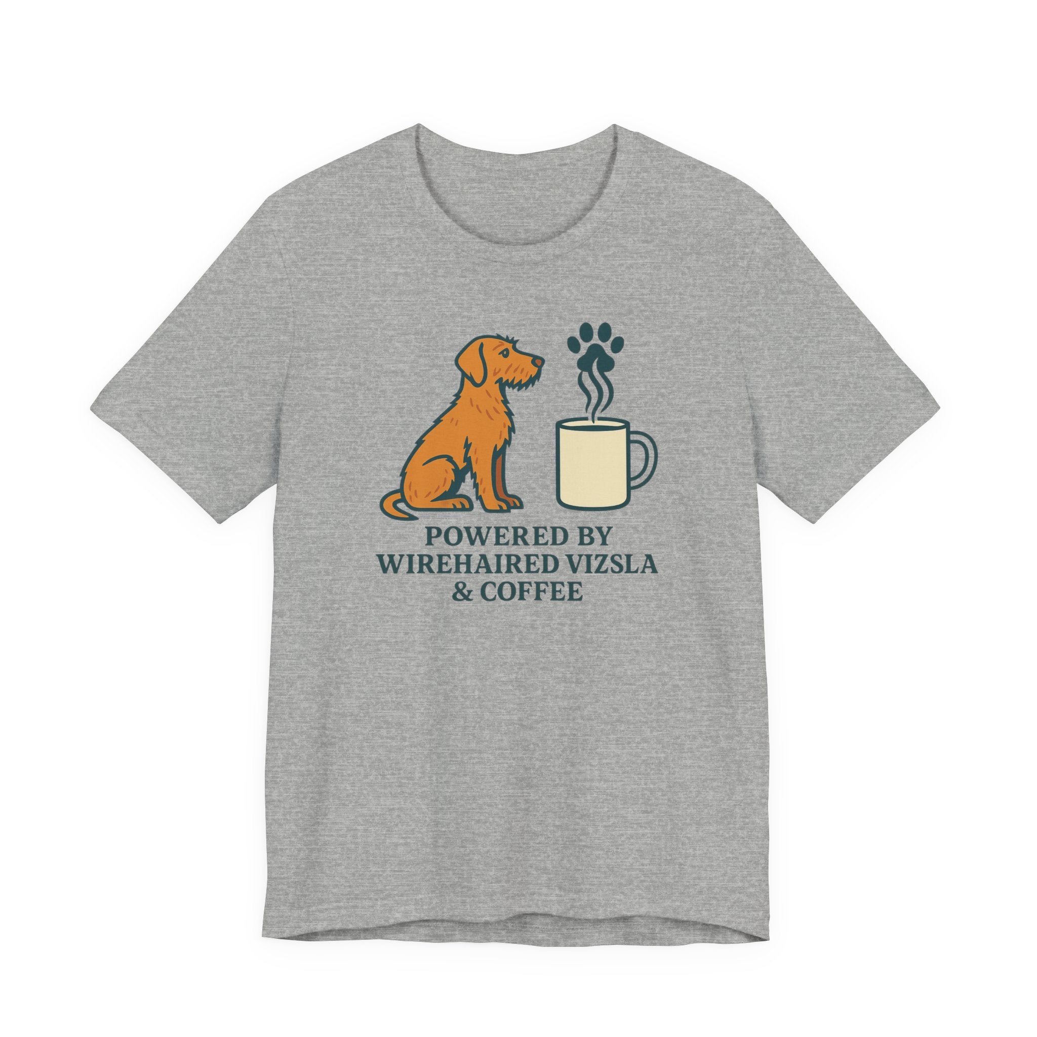 Powered by Wirehaired Vizsla & Coffee Tee