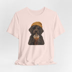 Engraved Labrador Iced Coffee T-Shirt