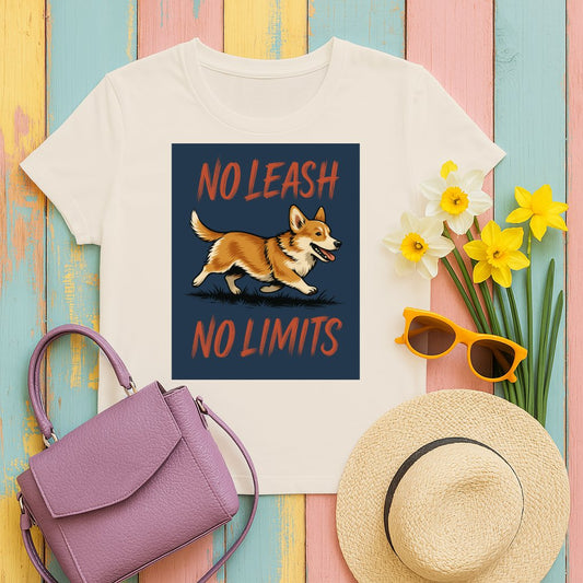 No Leash No Limits Corgi Graphic Print product type