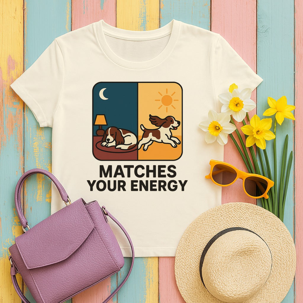 Springer Matches Your Energy Tee in Natural