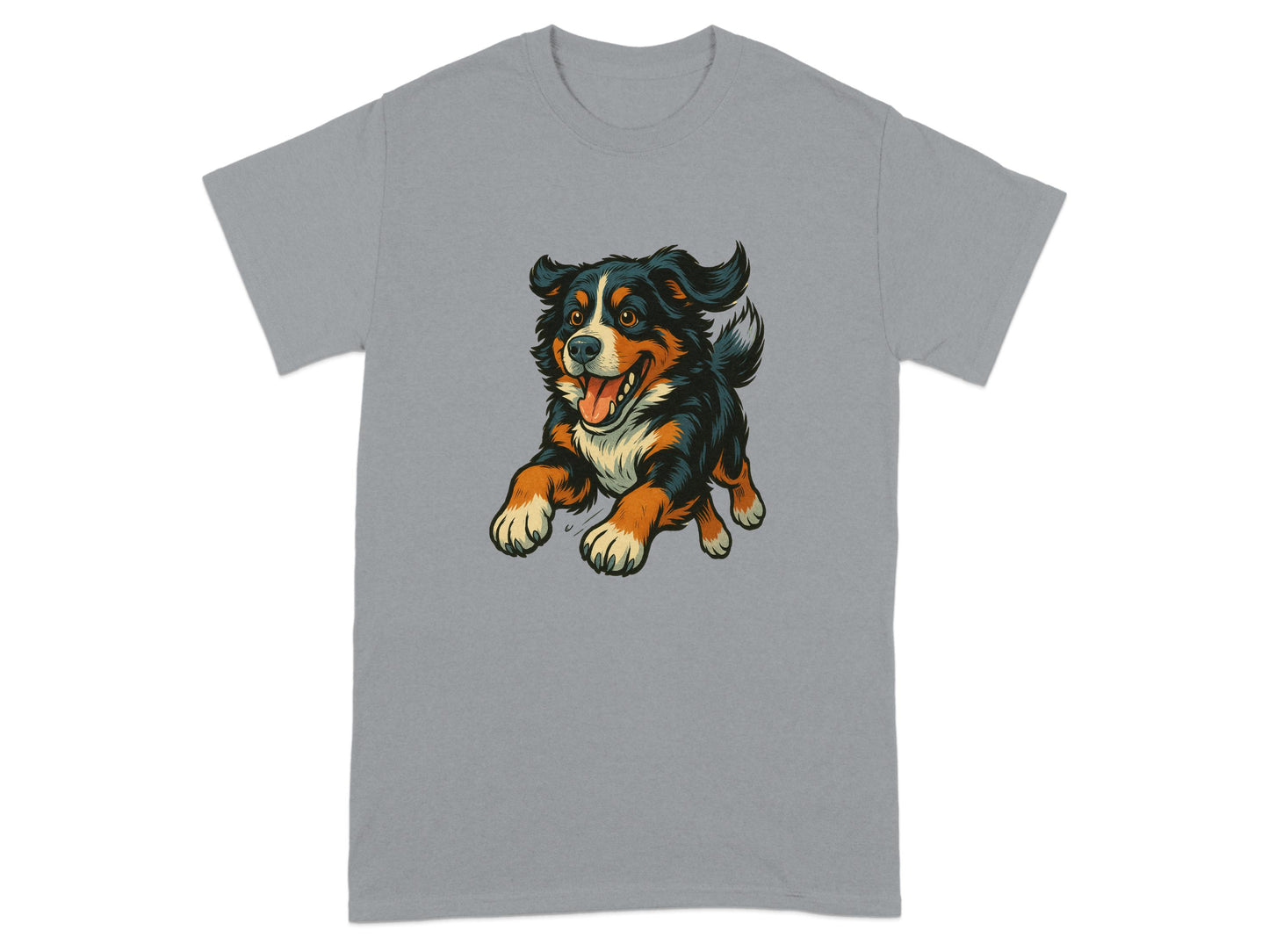 Happy Running Dog Graphic T-shirt product