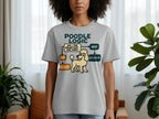 T-shirt with poodle logic flowchart: "Am I the smartest one here?" "Yes obviously" or "No! Reconsider."