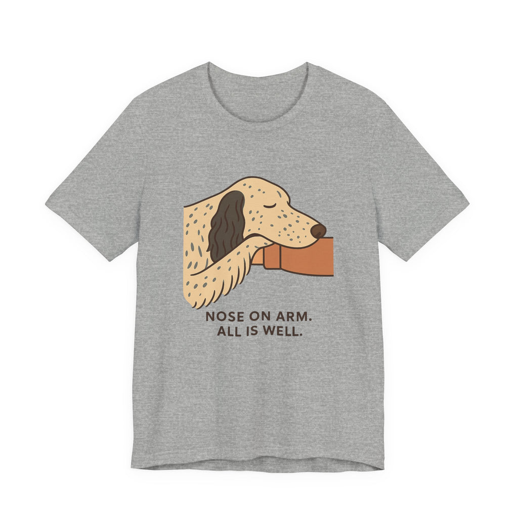 English Setter Nose on Arm Tee