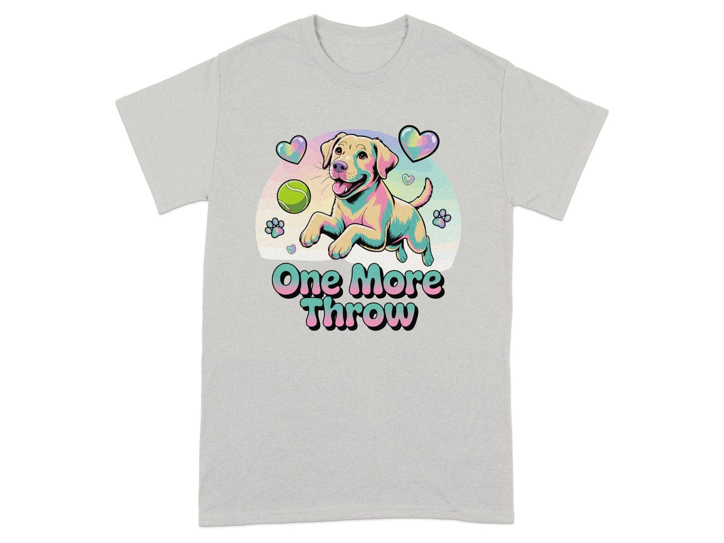 One More Throw Dog Design Graphic T-shirt product