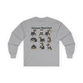 The Schnauzer Mood Chart Long Sleeve Tee in Sport Grey