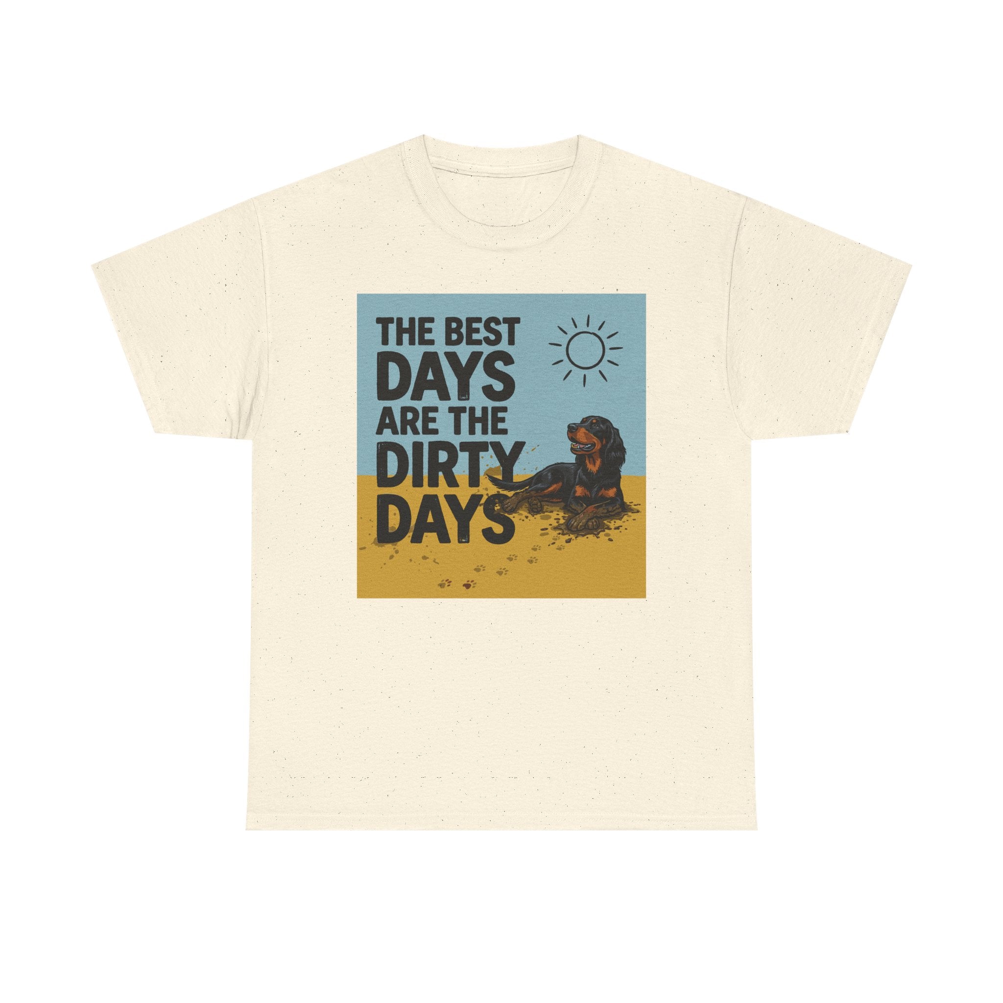 Dirty Days Happy Dog Gordon Setter T-Shirt