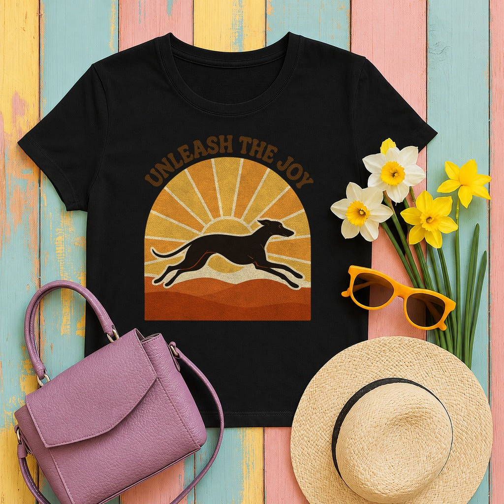 Greyhound Unleash the Joy Tee in Black