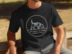 Black t-shirt with beagle dog logo and "Life update: my beagle smelled a thing."