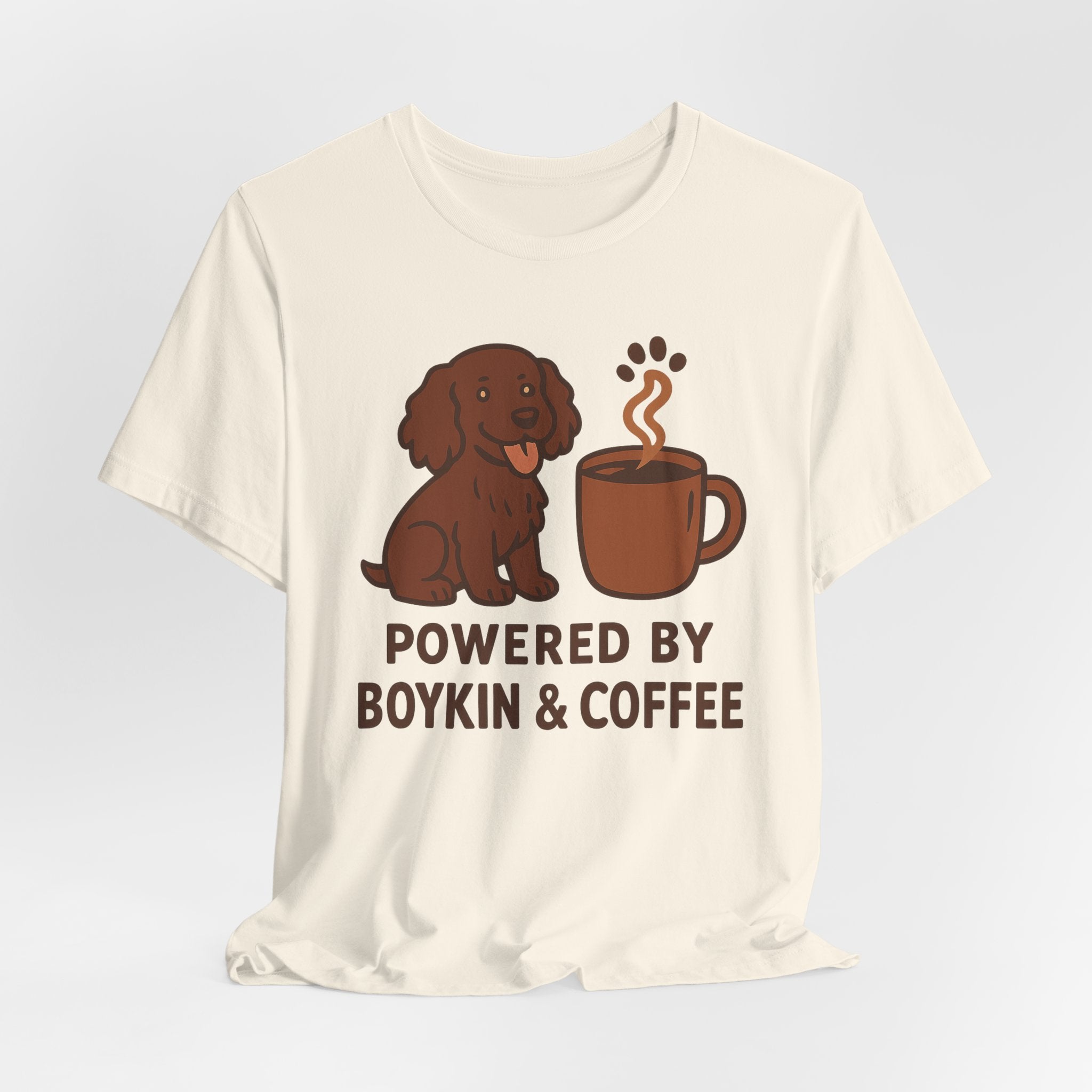 Boykin Spaniel Powered by Boykin & Coffee Tee