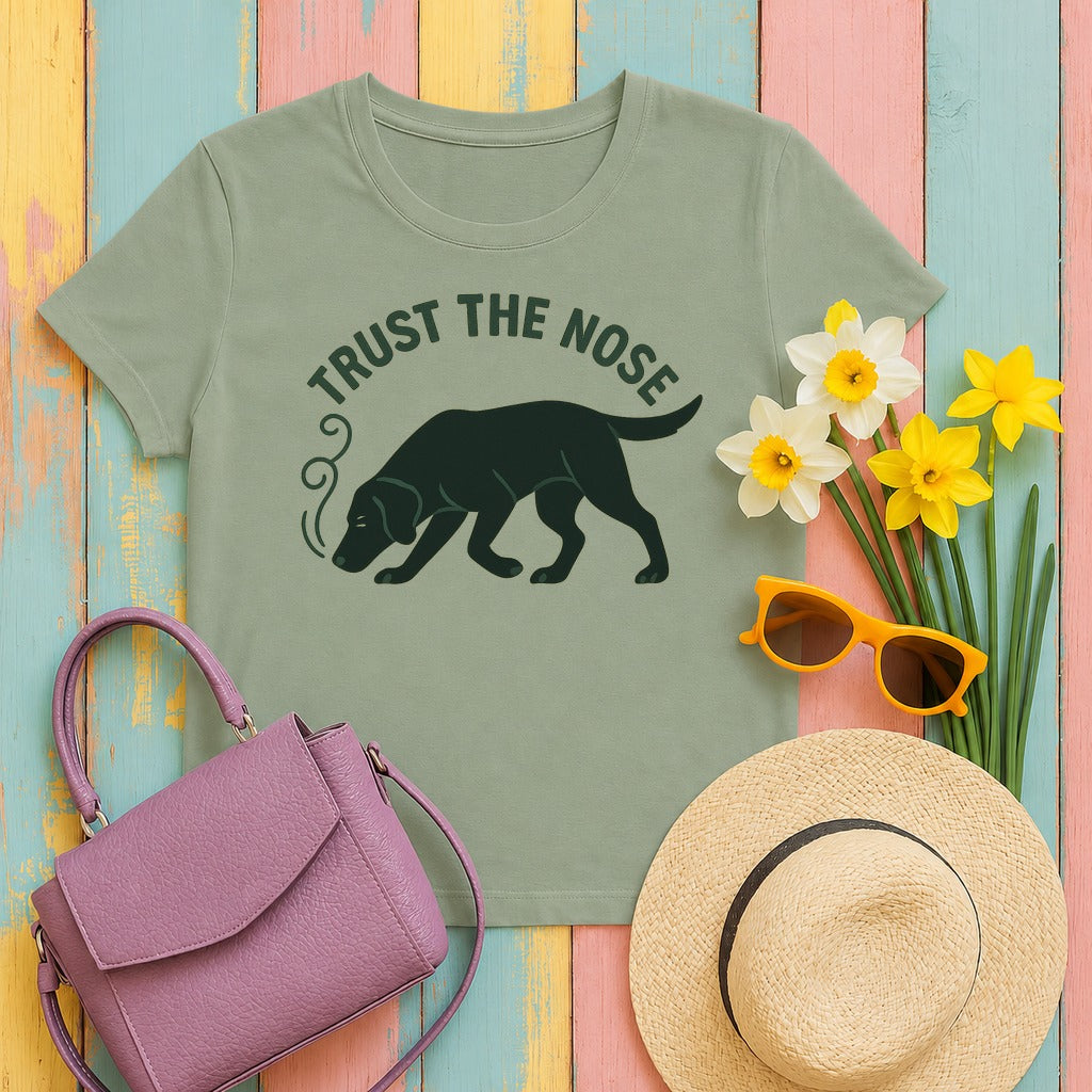 Black Lab Trust the Nose T-shirt in Sage