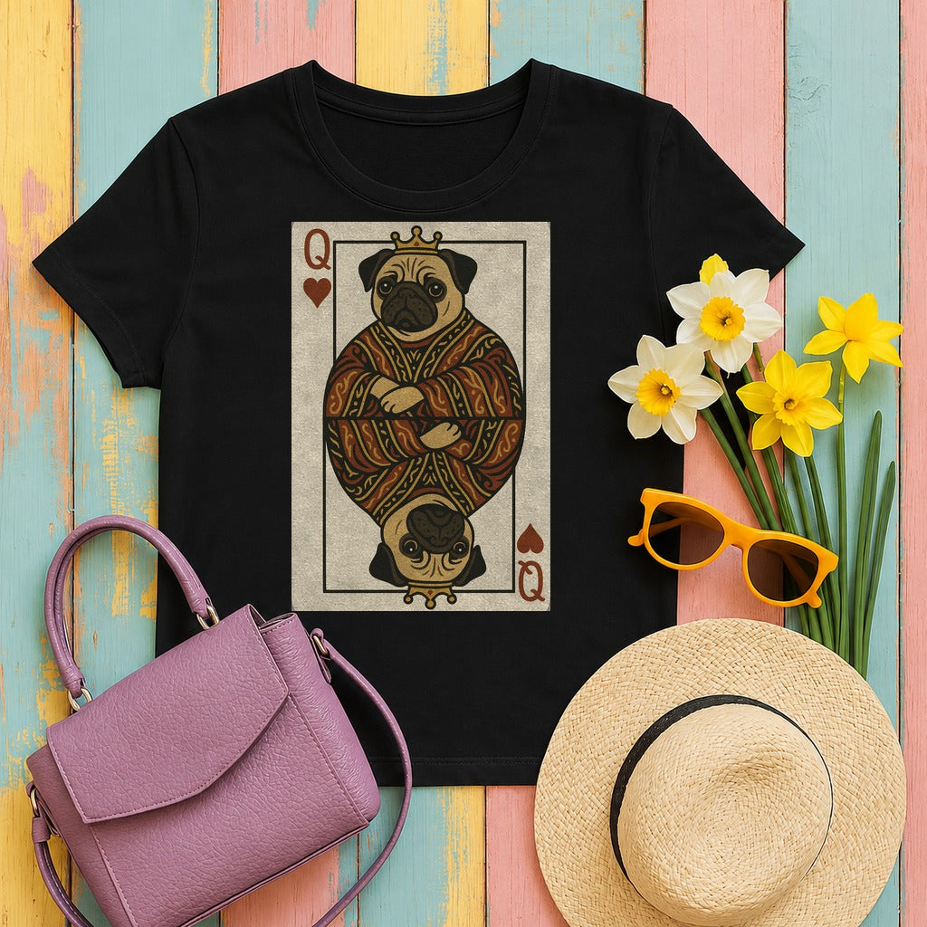 The Royal Pug T-Shirt in Black