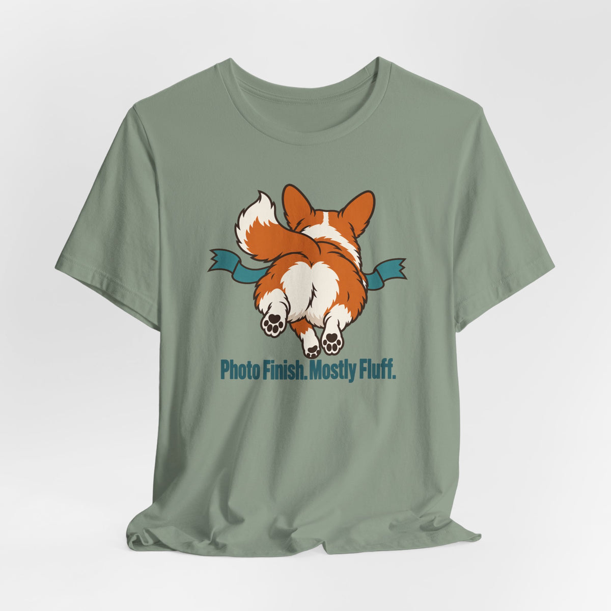 Photo Finish Mostly Fluff Corgi T-Shirt