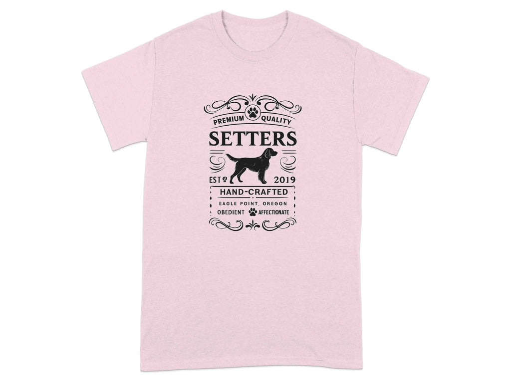 Premium Quality Setters Hand-Crafted T-Shirt Light Pink T-shirt