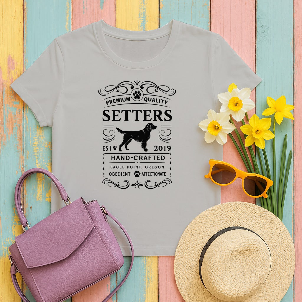Premium Quality Setters Hand-Crafted T-Shirt in Ash