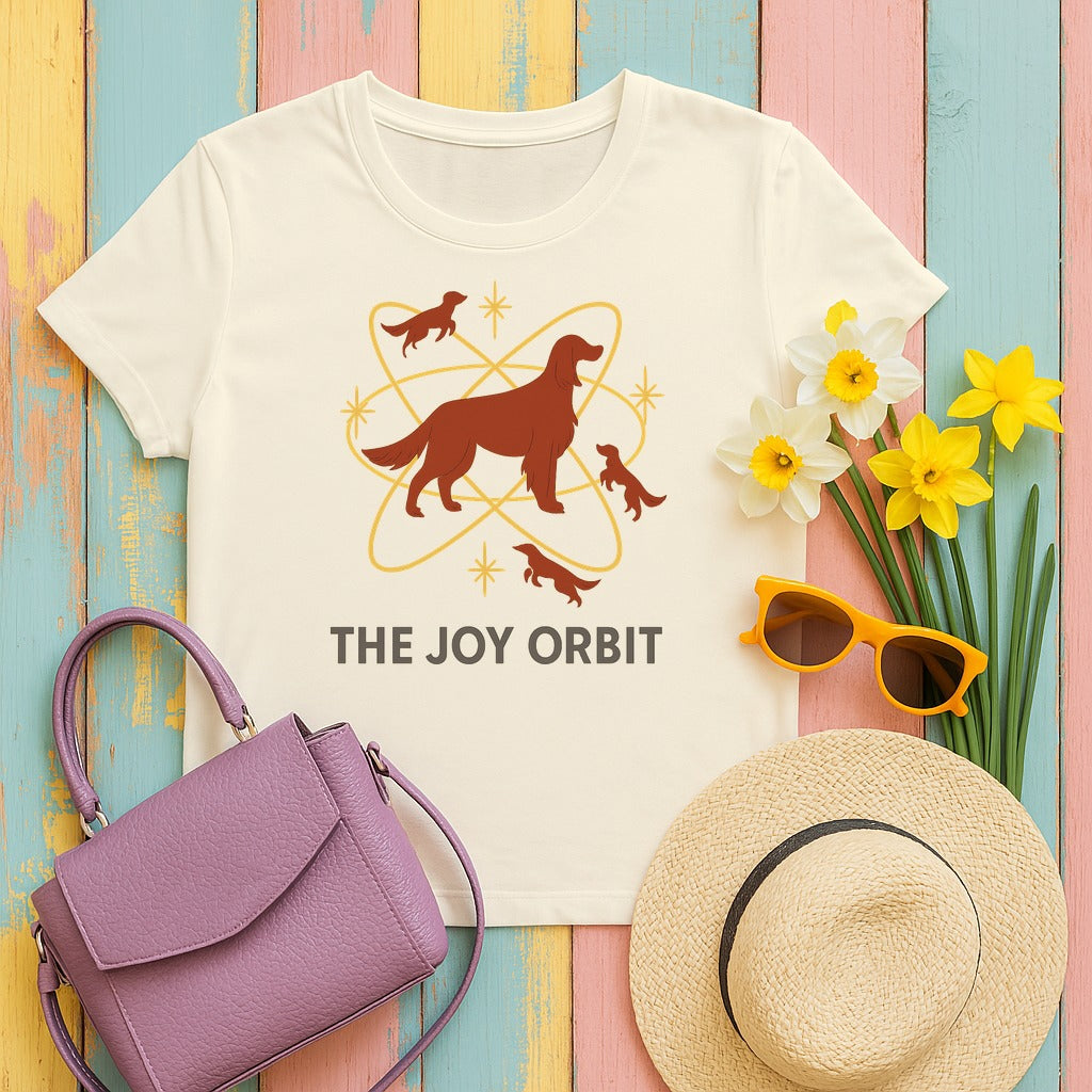 Irish Setter Joy Orbit T-shirt in Natural