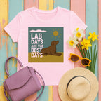 Lab Days Are The Best Days T-shirt in Light Pink