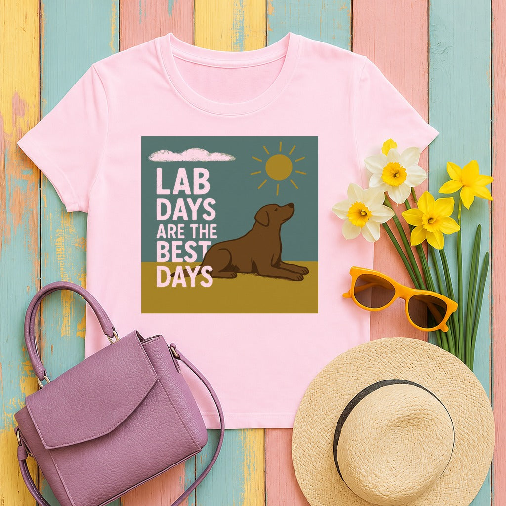 Lab Days Are The Best Days T-shirt in Light Pink