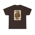 King Of Hearts French Bulldog Playing Card Funny Unique Design T-Shirt